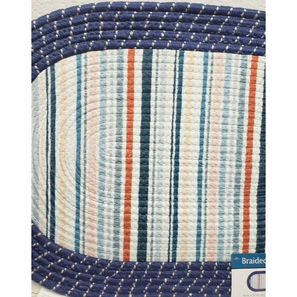 Oval Braided Kitchen Accent Rug (18